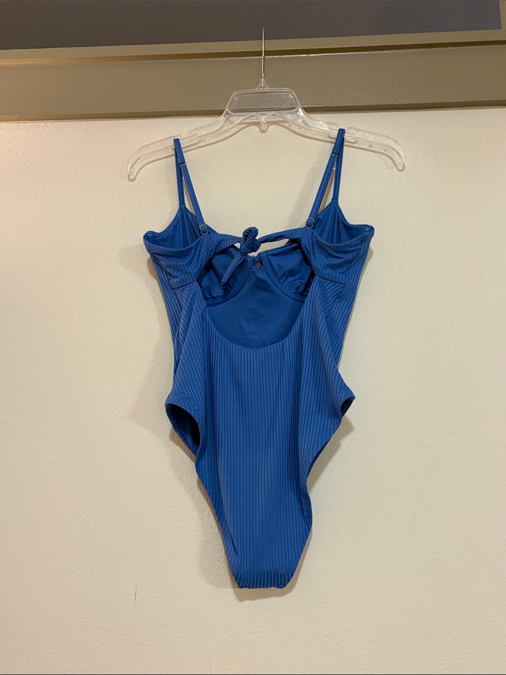 Vitamin A Ada Underwire One Piece Swimsuit in Chambray EcoRib SZ L NWOT - Picture 4 of 6
